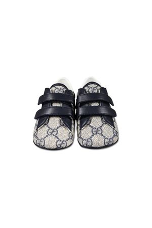 snekaers in pelle blu GUCCI KIDS | 772387FACX34054